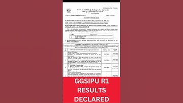 🔥GGSIPU Round 1 Results Out!🔥👍 #jeemains #college #shorts #viral