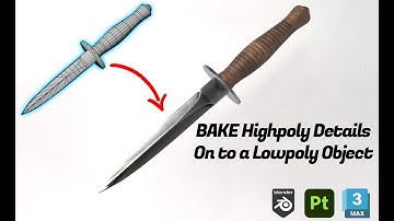 Baking High Poly Details : 3Ds Max & Substance Painter Workflow