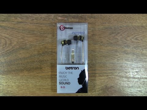 Unboxing of the Betron B-25 High Definition Earphones