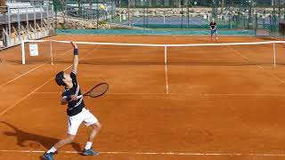 Lorenzo Musetti Vs David Quayle Tennis Practice At The Academy