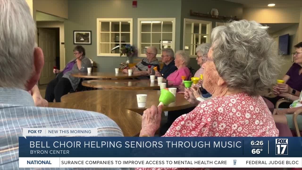Bell choir brings joy to senior citizens - YouTube