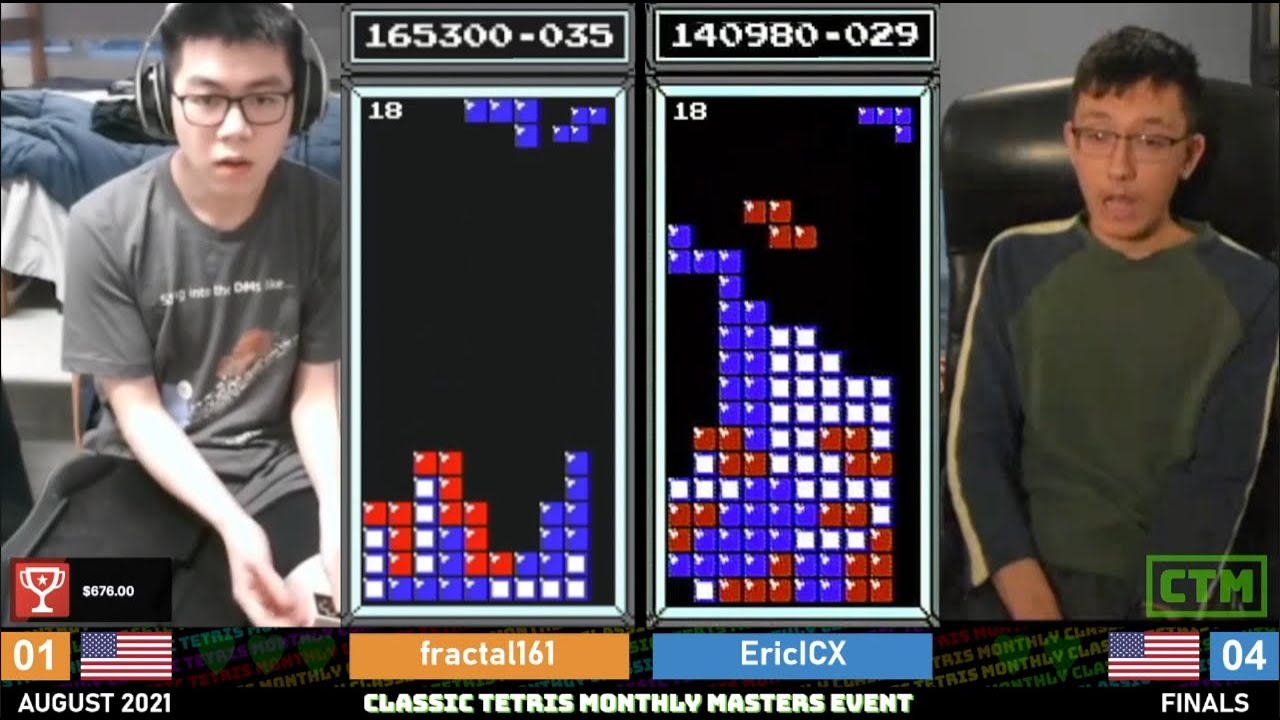 Masters FINALS!! Fractal, Eric, Sidnev, Andy – Classic Tetris Monthly ...