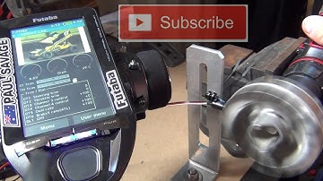 Futaba Sensor Test Temperature & RPM / 7PXR Radio