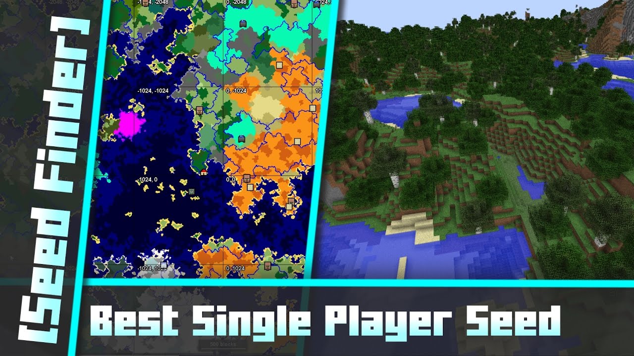 Best Single Player Seed All Biomes Seed Finder 070 Youtube