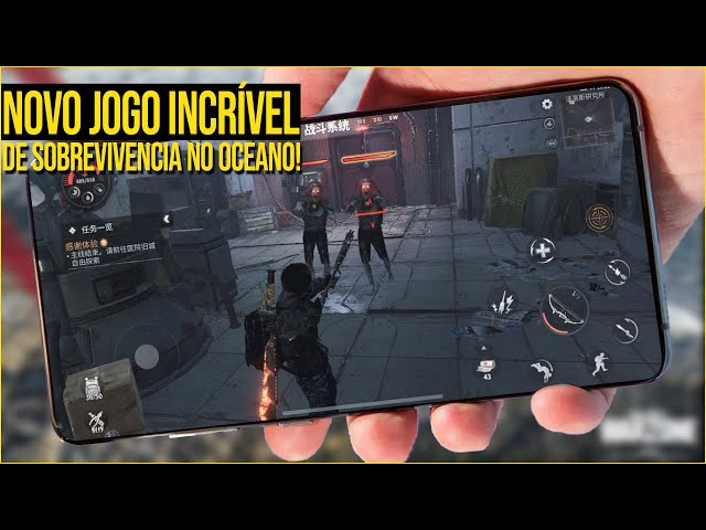 INCRÍVEL JOGO NOVO DE SOBREVIVÊNCIA NO MAR PARA ANDROID 