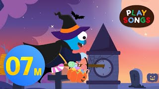 Hickory Dickory Dock Halloween ver.🎃 + More Nursery Rhymes & kids songs | Halloween | Playsongs