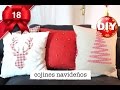 COMO HACER COJINES NAVIDEÑOS | DECORACION DE NAVIDAD FACIL Y ECONOMICO