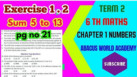 6thstd MathsTerm 2(chapter 1)Numbers-Exercise 1.2sum(5 to 13)-pgno21#newedition#newsamacheersyllabus