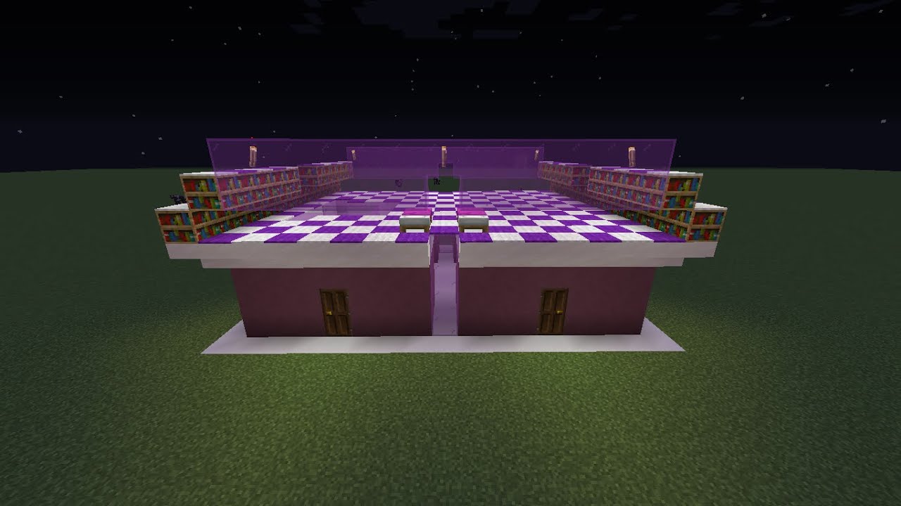 BUILD PURPLE HOUSE (Minecraft) - YouTube