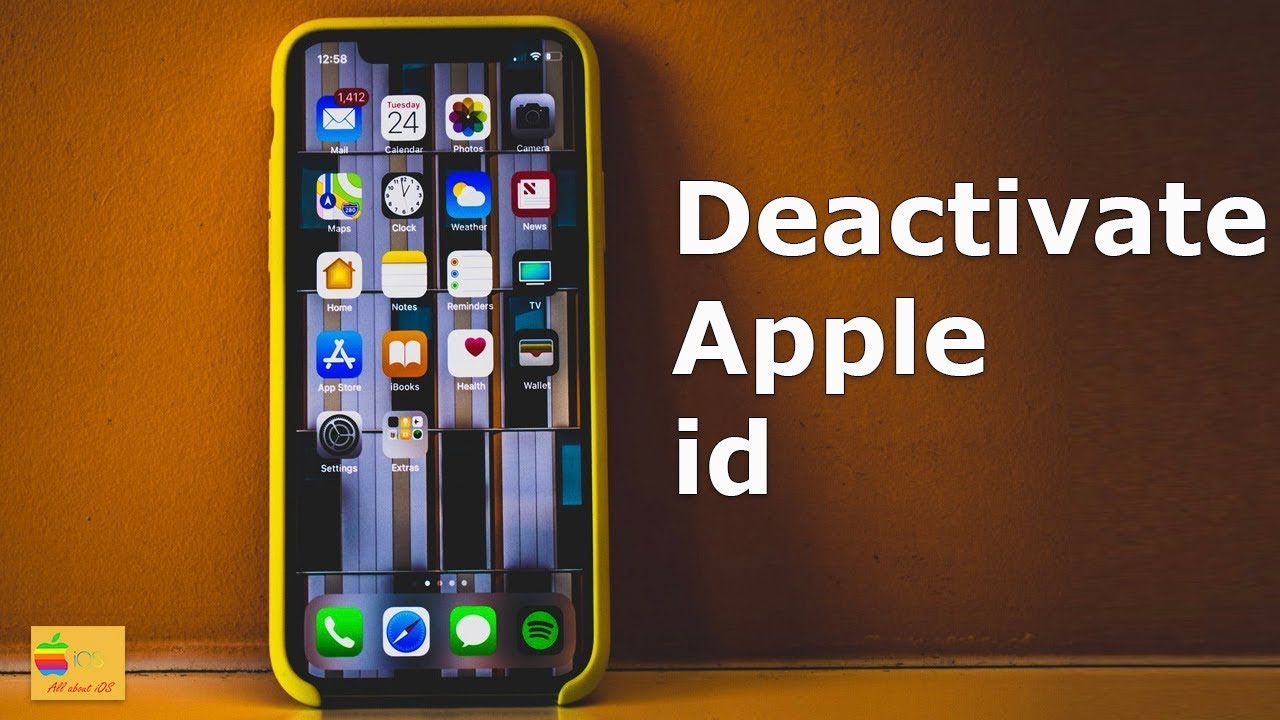 How to deactivate your apple id temporarily - YouTube