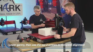 Next Wave CNC SHARK HD Series Combining the Base and Gantry