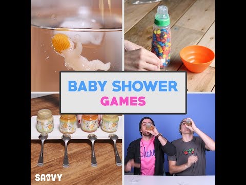 Video: De bedste baby shower spil at spille - alt hvad du behøver, når du planlægger en baby shower
