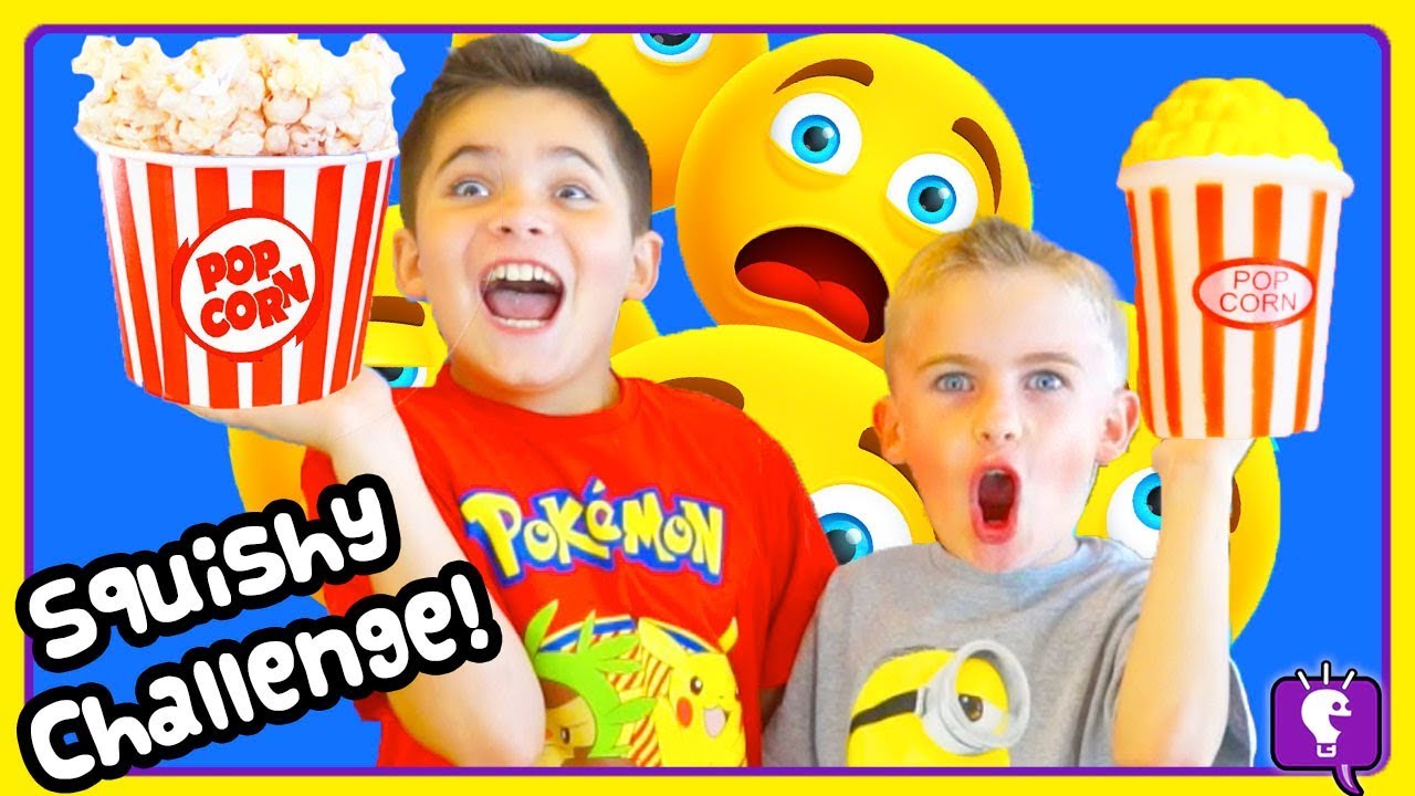 squishy toys india SQUISHY vs REAL CHALLENGE! HobbyChefy Emoji with HobbyKidsTV