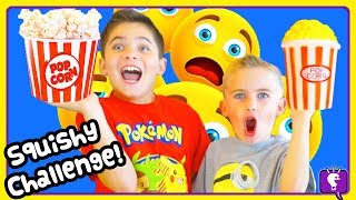 squishy vs real challenge hobbychefy emoji with hobbykidstv