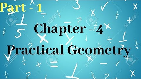 CBSE Class 8 Maths / Chapter 4 -PRACTICAL GEOMETRY/  (Part 1/13)