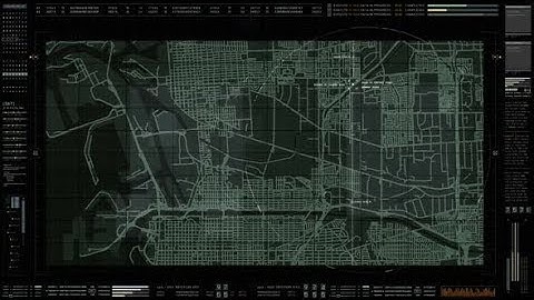 Futuristic HUD Digital City Map | Motion Graphics - Videohive template
