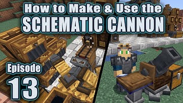 How to Make and Use the Create Mod Schematic Cannon: Ep 13 - Minecraft Create Above and Beyond