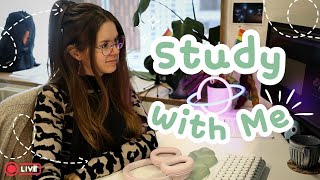 Study With Me Live | 8 hours | Pomodoro 50\/10 | Physics PhD with ADHD | rain\/lofi | Puzzle Breaks