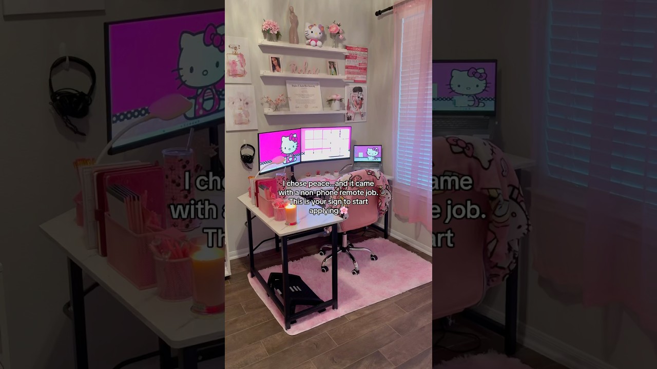 Soft life starts with a non-phone remote job 🌸 