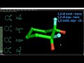 Stereochemistry of cyclohexaneaxial and equitorial bonds in 5mins  pymol biomolecules