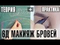 Микроблейдинг бровей. Идеальные брови 6д. Макияж бровей 6d. Коррекция брови 6d brows. Золоташко