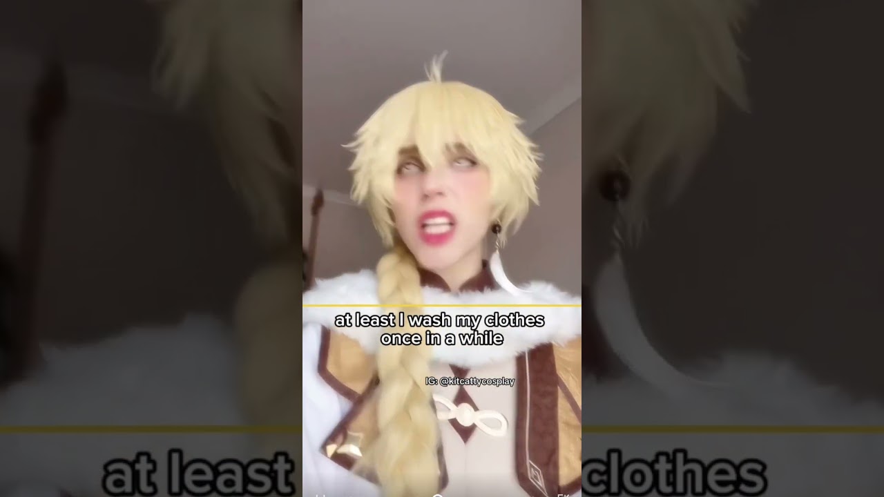 These two… 😭 #cosplay #genshinimpact #gamer #genshin #shorts #comedy #childe #tartaglia #cosplayer
