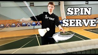 KEVIN SANJAYA SUKAMULJO, SPIN SERVE, step by step  Badminton bulutangkis