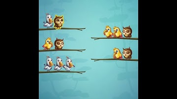 Bird Sort Puzzle Satisfying #Shorts 04
