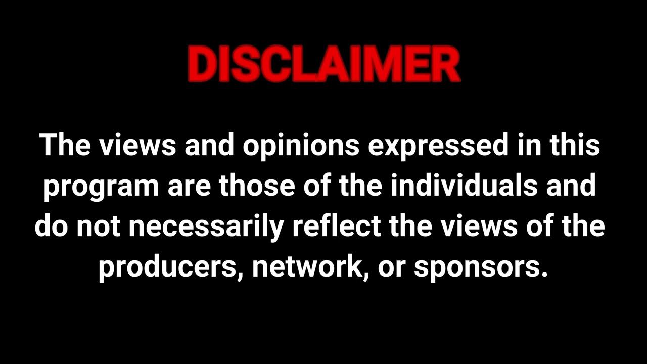 The Views And Opinions Expressed Disclaimer Script Opinions Expressed Disclaimer - YouTube