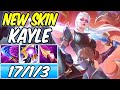 NEW SKIN - KAYLE MID FULL ATTACK SPEED AP LOST CHAPTER PENTAKILL Build & Runes -League of Legends