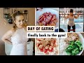 DAY OF EATING  |  Nutrition coaching, back to the gym, leg day!
