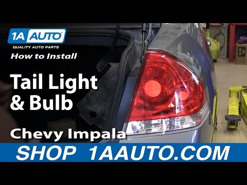 How to Replace Tail Light 06-13 Chevy Impala