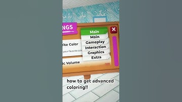 How to get advanced coloring in adopt me!!