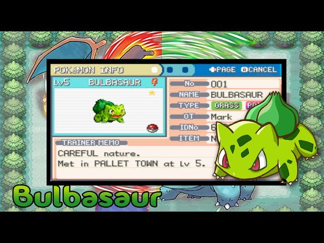 GenIII] Shiny Bulbasaur in Fire Red after 2812 SR! So happy to get