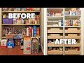 Building Pantry Cabinets with Pull Out Drawers