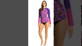 Prana Women's Pinwheel Lorelei L/S Rashguard | SwimOutlet.com