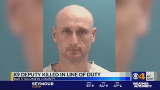 K9 deputy killed in line of duty in Bartholomew County