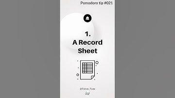 Maximize Your Productivity with These Two Essential Components of the Pomodoro Technique #studytips