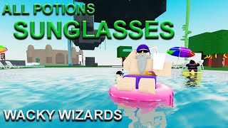 All Potions Sunglasses Pool Party Update Wacky Wizards Roblox