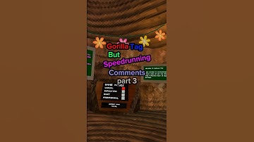 Gorilla Tag But Speedrunning Comments! Part 3 #gaming #gorillatag #vr #shorts #speedrun