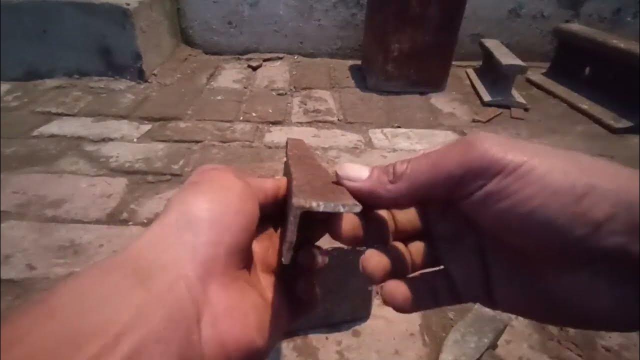 How To Straighten Bent Angle iron By Hand / Lohe Ko Kaise Sidha Kare