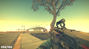 Realistic shooting game on UPBGE !! New graphics, recoil system and shooting physics!(WIP)