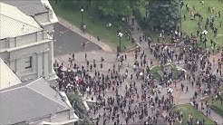 Crowds pushed away from State Capitol