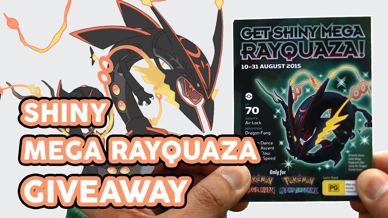 Shiny Rayquaza Giveaway! (Closed)