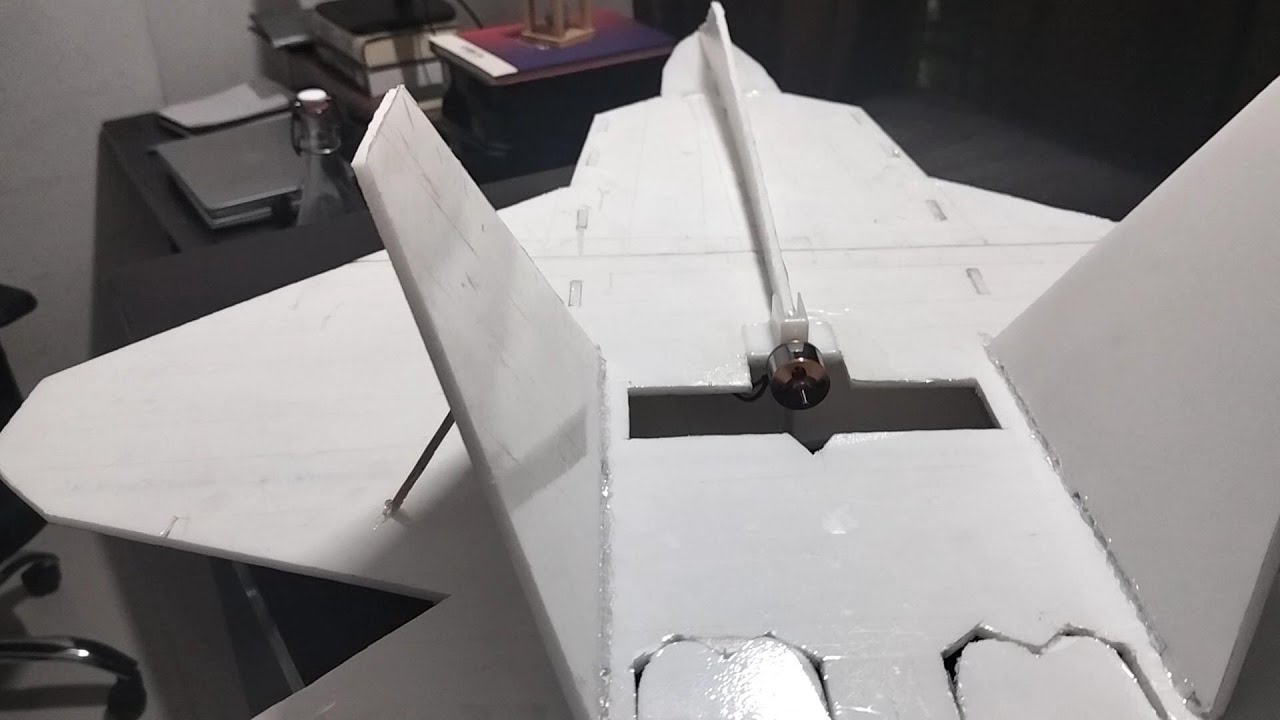 F22 Rudder F22 Raptor RC Plane Build – Part 03 | Motor, ESC & Rudder Installation ...