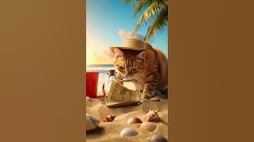Message in a Bottle? Nope… It’s a Treasure Map! 🗺️🐾  #cat #catlovers #cute