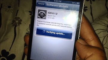 How to install iOS 6.1.2 software update in iPhone ?