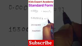Easily write standard Form 🔥 #mathstricks #standardform #reasoning #shorts @kidsexpertacademy