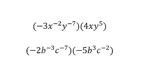 Multiplying Terms with Coefficients and Variables with Negative Exponents