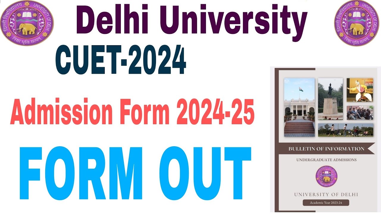 Delhi University CUET UG and Pg Admission form 2024-25 how to fill ...